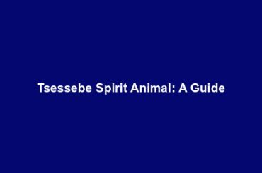 Tsessebe Spirit Animal: A Guide